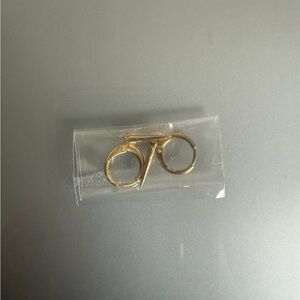 NWOT dainty gold dangle spike earrings